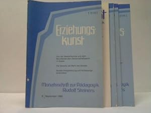 Erzeihungskunst. Monatsschrift zur Pädagogik Rudolf Steiners. 4 Hefte aus 1980