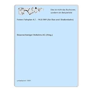 Ferien-Fahrplan 4.7. - 14.8.1991 (für Bus und Straßenbahn)