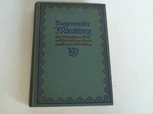 Bild des Verkufers fr Brgermeister Mnckeberg. Eine Auswahl seiner Briefe und Aufzeichnungen zum Verkauf von Celler Versandantiquariat
