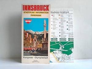 Imagen del vendedor de Innsbruck. Stadtplan, Information, Panorama. Kongress - Olympiastadt 1964-1976 a la venta por Celler Versandantiquariat