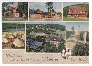 Bild des Verkufers fr Postkarte: Wanderziele rund um den Luftkurort Oberhof / Thr.Wald zum Verkauf von Celler Versandantiquariat