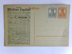 Image du vendeur pour Ganzsache mit Reklame des Mndener Tageblatt Nr. 209 vom 7. September 1912, 18. Jahrgang mis en vente par Celler Versandantiquariat