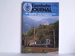 Bild des Verkufers fr Modellbahn-Fachzeitschrift - aktuell, informativ - 13. Jahrgang 1987, Nr. 6: ber 150 Farbbilder - Groer Modellbahnteil in Farbe - Aktuelle und informative Vorbildberichte zum Verkauf von Celler Versandantiquariat