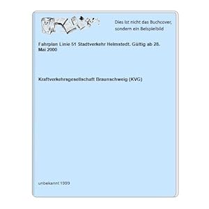 Fahrplan Linie 51 Stadtverkehr Helmstedt. Gültig ab 28. Mai 2000