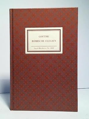 Bild des Verkufers fr Goethe: Rmische Elegien. Faksimile der Handschrift. Transkription und zur berlieferung zum Verkauf von Celler Versandantiquariat