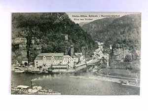 Imagen del vendedor de Postkarte: Herrnskretschen - Blick von Schna a la venta por Celler Versandantiquariat