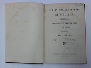 Bild des Verkufers fr Epistularum. Libri novem Epistularum ad Traianum Liber Oabegyricus zum Verkauf von Celler Versandantiquariat