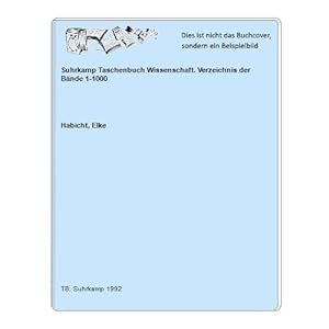 Bild des Verkufers fr Suhrkamp Taschenbuch Wissenschaft. Verzeichnis der Bnde 1-1000 zum Verkauf von Celler Versandantiquariat