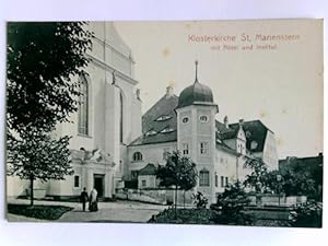 Bild des Verkufers fr Postkarte: Klosterkirche St. Marienstern mit Abtei und Institut zum Verkauf von Celler Versandantiquariat