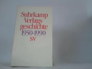 Bild des Verkufers fr Geschichte des Suhrkamp Verlages 01. Juli 1950 bis 30. Juni 1990 zum Verkauf von Celler Versandantiquariat