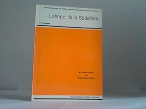 Bild des Verkufers fr Lohnpolitik in Sdafrika zum Verkauf von Celler Versandantiquariat