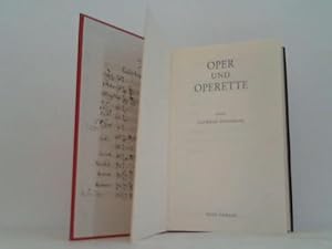 Bild des Verkufers fr Oper und Operette zum Verkauf von Celler Versandantiquariat
