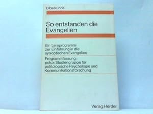 Image du vendeur pour Ein Lernprogramm zur Bibelkunde mis en vente par Celler Versandantiquariat