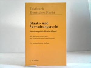 Bild des Verkufers fr Staats- und Verwaltungsrecht Bundesrepublik Deutschland zum Verkauf von Celler Versandantiquariat