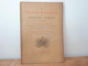 Seller image for Les matres musiciens de la Renaissance Franaise. Guillaume Costeley. Musique.- Deuxime Fascicule for sale by Librairie Le Jardin des Muses