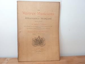 Seller image for Les matres musiciens de la Renaissance Franaise. Guillaume Costeley. Musique.- Troisime Fascicule. for sale by Librairie Le Jardin des Muses