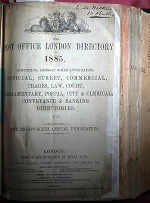 Imagen del vendedor de Comprising, Amongst Other Information, Official, Street, Commercial, Trades, Law, Court, Parliamentary, Postal, City & Clerical, Conveyance & Banking Directories. The Eighty-Sixth Annual Publication. a la venta por Patrick Pollak Rare Books ABA ILAB