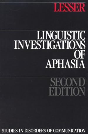Bild des Verkufers fr Linguistic Investigations of Aphasia zum Verkauf von WeBuyBooks