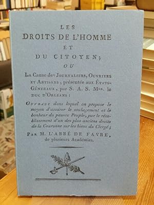 Bild des Verkufers fr Les droits de l'homme et du citoyen. Faksimile-Nachdruck. zum Verkauf von Antiquariat Thomas Nonnenmacher