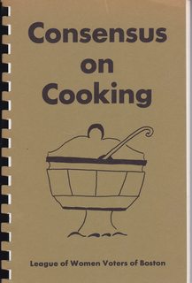 Seller image for Consensus on Cooking for sale by Never Too Many Books