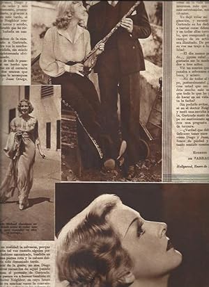 Bild des Verkufers fr LAMINA 30953: Gertrude Michael con George Murphy zum Verkauf von EL BOLETIN