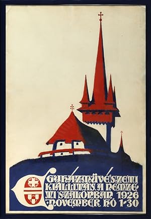 EgyházmÅ±vészeti kiállítás. Church art exhibition (Original poster maquette)