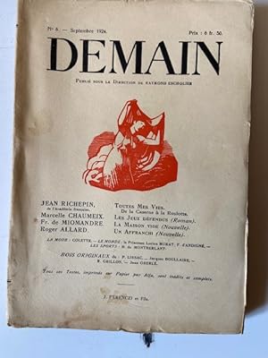 Imagen del vendedor de Demain - n 6 - septembre 1924 a la venta por Librairie Axel Benadi