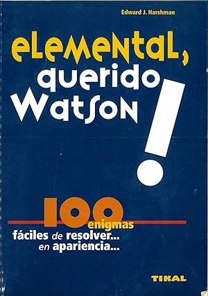 Imagen del vendedor de Elemental querido Watson a la venta por Papel y Letras