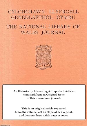 Bild des Verkufers fr James Henry Cotton: Dean of Bangor 1838-1868. An original article from The National Library of Wales Journal, 1975. zum Verkauf von Cosmo Books