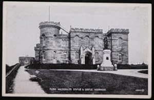 Inverness Postcard Real Photo Flora Macdonald's Statue & Castle