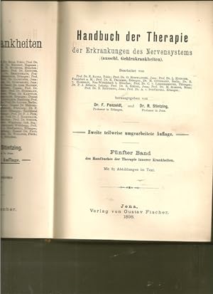Immagine del venditore per Handbuch der Therapie innerer Krankheiten. Band V. venduto da Ant. Abrechnungs- und Forstservice ISHGW