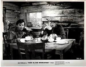 JACK H. HARRIS PRESENTS JACK NICHOLSON IN "RIDE IN THE WHIRLWIND." BLACK-AND-WHITE LOBBY CARD, NO...