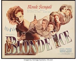 Bild des Verkufers fr Blonde Ice (Movie Postcard) zum Verkauf von Armadillo Books