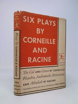 Image du vendeur pour Six Plays By Corneille and Racine (Modern Library, 194.1) mis en vente par ThriftBooksVintage