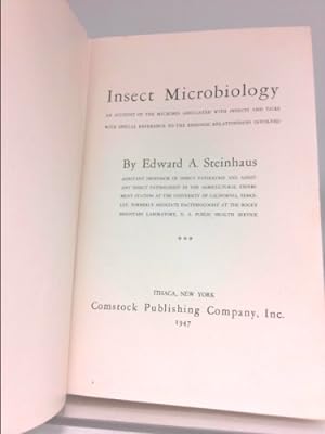 Image du vendeur pour Insect microbiology;: An account of the microbes associated with insects and ticks, with special reference to the biologic relationships involved, mis en vente par ThriftBooksVintage