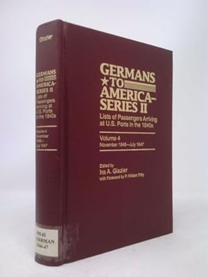 Imagen del vendedor de Germans to America, Sept. 22, 1852-May 28, 1853: Lists of Passengers Arriving at U.S. Ports a la venta por ThriftBooksVintage