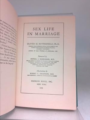 Bild des Verkufers fr Sex Life In Marriage 1965 zum Verkauf von ThriftBooksVintage