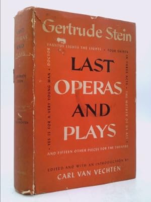 Bild des Verkufers fr Last operas and plays zum Verkauf von ThriftBooksVintage