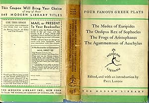 Seller image for FOUR FAMOUS GREEK PLAYS (MISCELLANEOUS): The Medea, The Oedipus Rex, The Frogs, The Agammemnon. for sale by Shepardson Bookstall