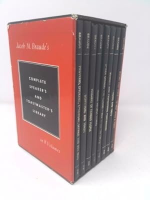 Seller image for Jacob M. Braude's Complete Speaker's and Toastmaster's Library - 8 Volumes in Slipcase . for sale by ThriftBooksVintage