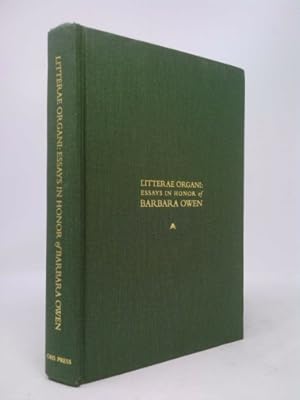 Bild des Verkufers fr Litterae Organi: Essays in Honor of Barbara Owen zum Verkauf von ThriftBooksVintage