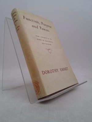 Bild des Verkufers fr Function, Purpose and Powers; Some Concepts in the Study of Individuals and Societies zum Verkauf von ThriftBooksVintage