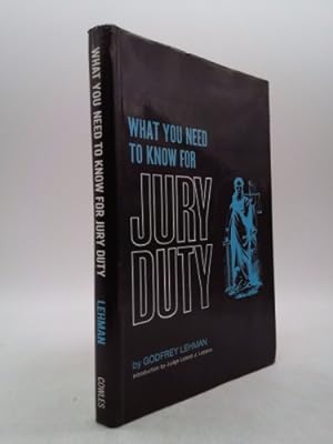 Seller image for What You Need to Know for Jury Duty. for sale by ThriftBooksVintage