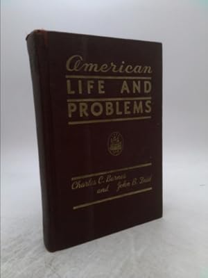 Bild des Verkufers fr American Life And Problems zum Verkauf von ThriftBooksVintage