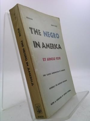 Imagen del vendedor de The Negro in America (Beacon paperback) a la venta por ThriftBooksVintage