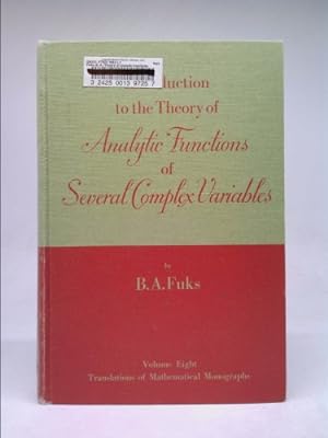 Bild des Verkufers fr Special chapters in the theory of analytic functions of several complex variables, (Translations of mathematical monographs) zum Verkauf von ThriftBooksVintage