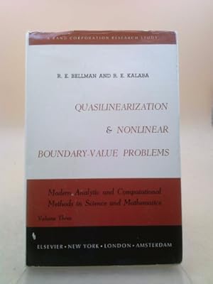 Imagen del vendedor de Quasilinearization and nonlinear boundary-value problems (Modern analytic and computational methods in science and mathematics) a la venta por ThriftBooksVintage