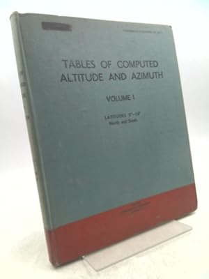 Seller image for Tables of Computed Altitude and Azimuth Vol 1 for sale by ThriftBooksVintage