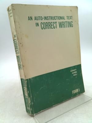 Seller image for An auto-instructional text in correct writing for sale by ThriftBooksVintage