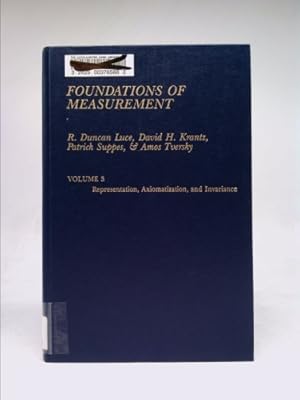 Bild des Verkufers fr Foundations of Measurement: Volume 3 zum Verkauf von ThriftBooksVintage